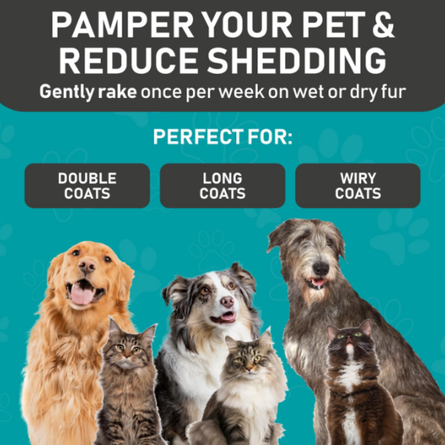 Professional Grooming & Deshedding Comb - Your Pet’s New Best Friend!