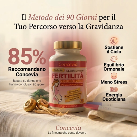 Concevia: Il Metodo dei 90 Giorni per Sostenere il Tuo Corpo mentre cerchi una Gravidanza