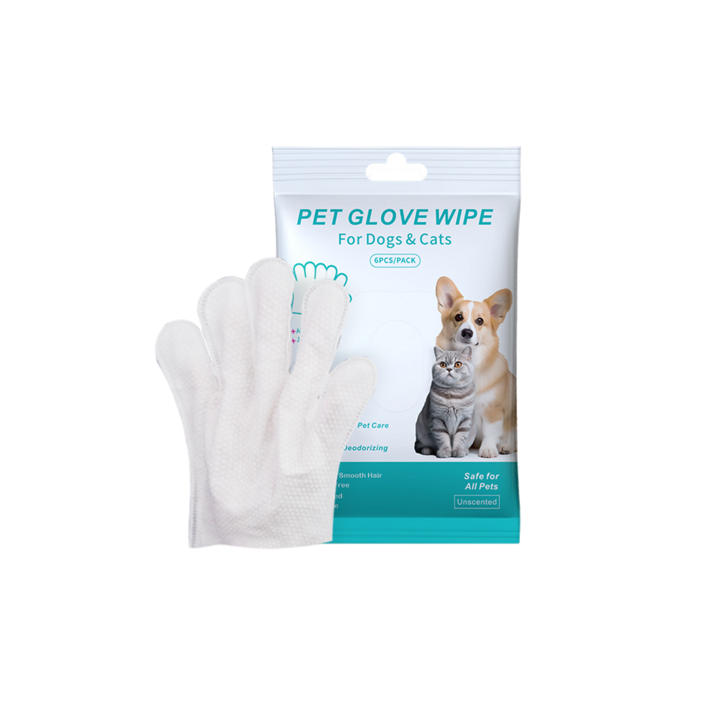 Pet Cleaning Gloves Wipes for Dogs & Cats